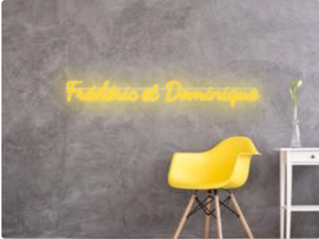 Custom text: Frédéric et Dominique